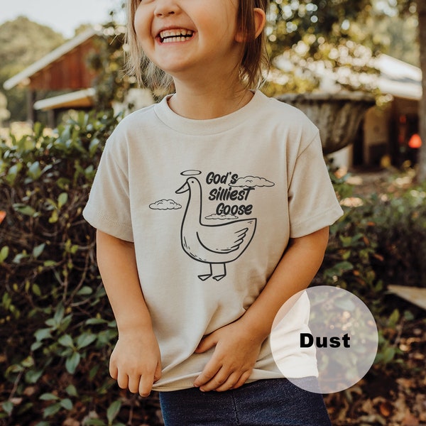 God's Silliest Goose TODDLER Short Sleeve Tee / Christian T-Shirt / Toddler Shirt / Tee