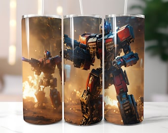 Bumblebee Tumbler Wrap PNG, Transformers,Straight Skinny Tumbler Wrap Design, Sublimation Design, Instant Download