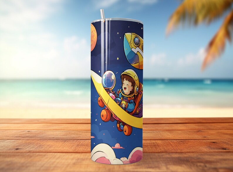 Kids Airplane Tumbler Wrap, Kids Sublimation Png Pilot Tumbler Wrap