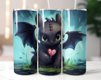 Toothless Tumbler Wrap,2 Toothless 20oz and 12ozTumbler Design, Sublimation Design Instant Download, Toothless Tumbler Wrap Design,gift for