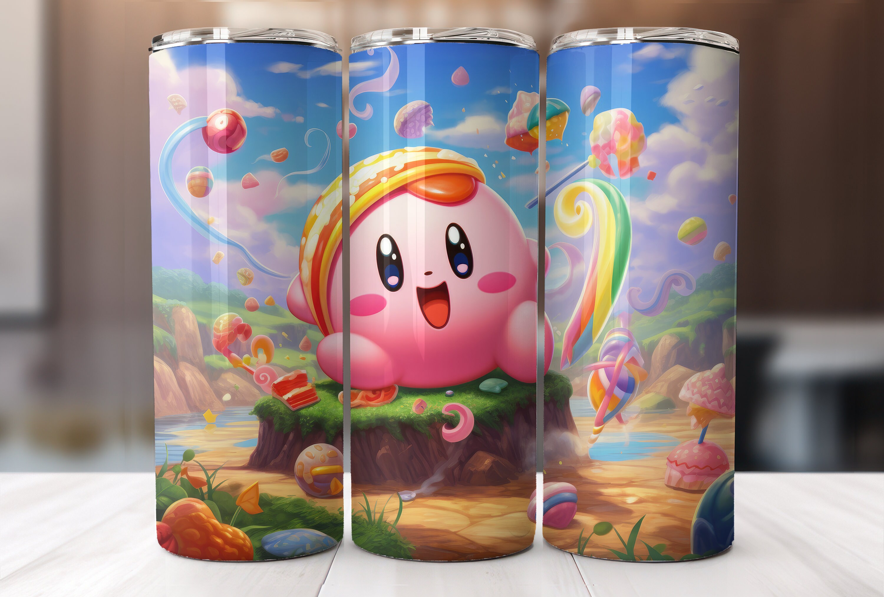 Kirby Tumbler Wrap Kirby Tumbler Wrap Sublimation Design Etsy Australia