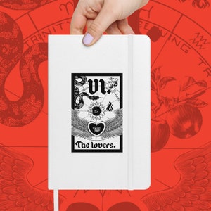 The Lovers Tarot Card Journal Dream Journal The Lovers Tarot Book of Shadows The Lovers Notebook Heks Notitieboek Snake Tarot Boze Oog