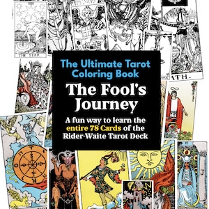 LAS ÚLTIMAS páginas imprimibles para colorear de Rider Waite Tarot para aprender Tarot Descarga digital Tarot Deck para principiantes Tarot Cheat Sheets