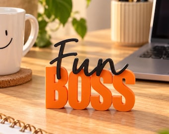 Personalized Coworker Gift | 3D Desk Sign with Custom Text | Farewell Office Team Gift