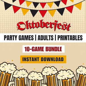Oktoberfest Party Games Beer Festival Games for Adults