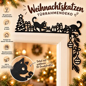 Playful Christmas Door Frame Decoration | 4 Designs | 3D Printed image 8