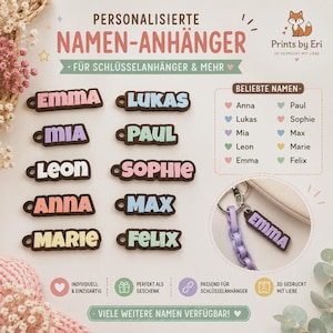 Name Plate Keychain | Personalizable | 3D Print | Gift image 1