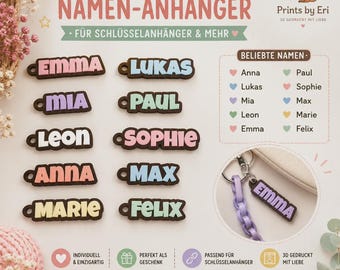 Name Plate Keychain | Personalizable | 3D Print | Gift