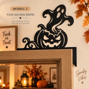 Pumpkin & Ghosts Halloween Door Topper | 3 Designs | 3D Printed Door Decor image 5