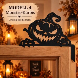 Scary Halloween Pumpkin Door Topper | Knife, Graveyard, Wild, Monster | 3D Print image 6