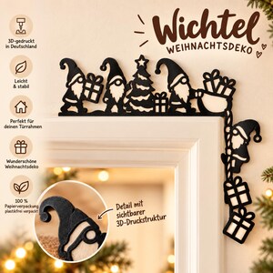Playful Christmas Door Frame Decoration | 4 Designs | 3D Printed image 7