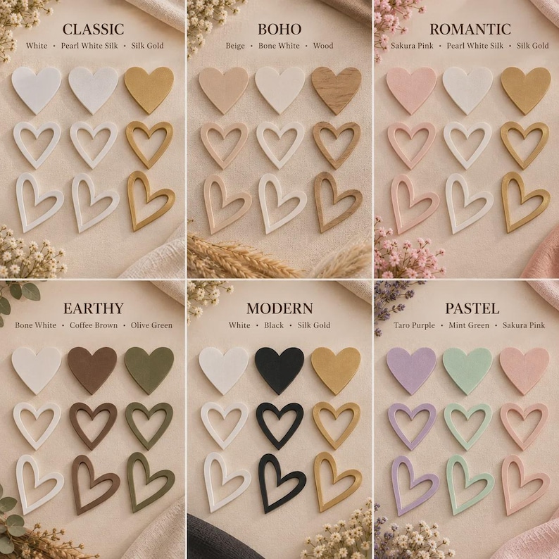 Heart Scatter Decorations | 3D Printed Wedding Table Confetti image 7
