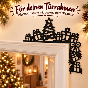 Christmas Door Frame Decor | 4 Designs | 3D Printed Door Topper image 8