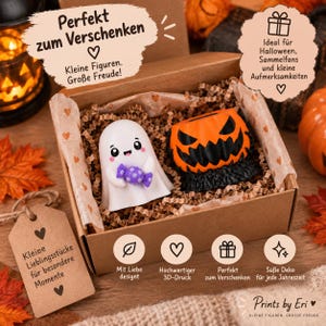 Halloween Ghost Clicker – 3D Printed Fidget Clicker with Pumpkin | Ghost of Choice | Halloween Gift image 8