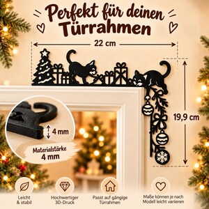 Playful Christmas Door Frame Decoration | 4 Designs | 3D Printed image 5