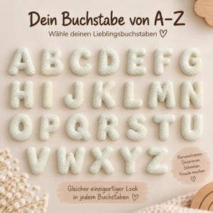 Teddy Letter Nursery Decor | 3D Letter in Your Choice of Colour | Decor, Magnet or Keyring | New Baby Gift image 8