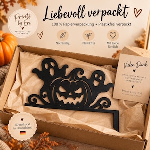 Pumpkin & Ghosts Halloween Door Topper | 3 Designs | 3D Printed Door Decor image 7