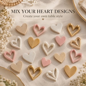 Heart Scatter Decorations | 3D Printed Wedding Table Confetti image 8