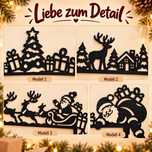 Christmas Door Frame Decor | 4 Designs | 3D Printed Door Topper image 7