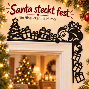 Christmas Door Frame Decor | 4 Designs | 3D Printed Door Topper image 5
