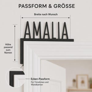 Personalized Door Sign Kids Room with Name – 3D Printed Nursery Door Decor image 4