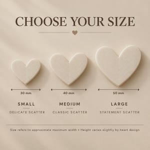 Heart Scatter Decorations | 3D Printed Wedding Table Confetti image 4
