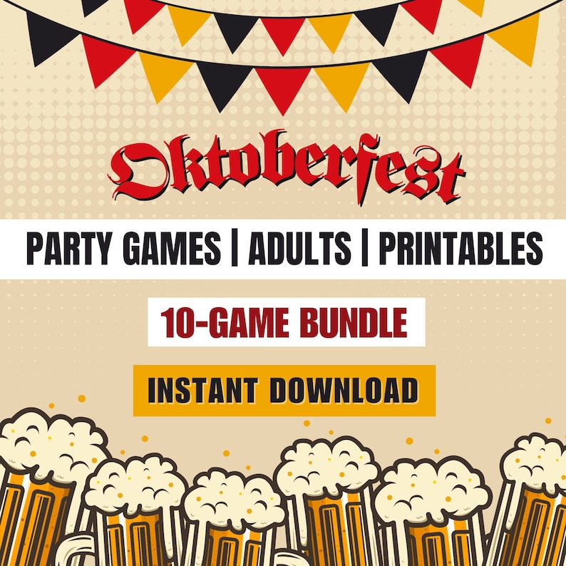 Oktoberfest Party Games Beer Festival Games for Adults