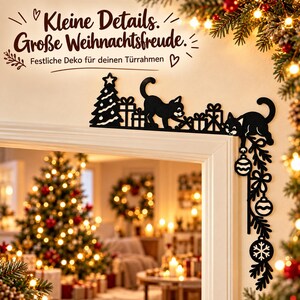 Playful Christmas Door Frame Decoration | 4 Designs | 3D Printed image 1