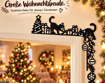 Playful Christmas Door Frame Decoration | 4 Designs | 3D Printed