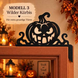 Scary Halloween Pumpkin Door Topper | Knife, Graveyard, Wild, Monster | 3D Print image 5