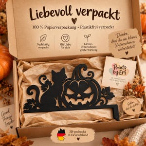Calabaza, Gato & Cuervo Halloween para Puerta | 3 Modelos | Impreso en 3D imagen 7
