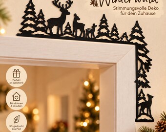 Winter Christmas Door Frame Decoration | 4 Designs | 3D Printed