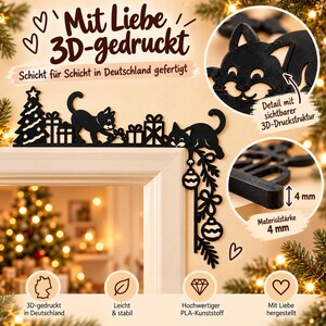 Playful Christmas Door Frame Decoration | 4 Designs | 3D Printed image 6