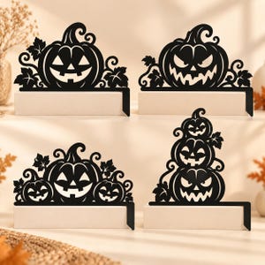 Classic Pumpkin Halloween Door Topper | 4 Designs | 3D Printed Door Decor image 2