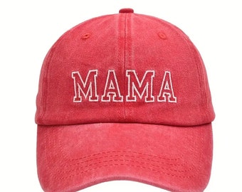 Cappelli da baseball RED Mama e Mini ricamati