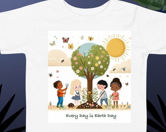 Earth Day Child Tee, Earth Day Multicultural Child Tee, Earth Day Child Shirt, Earth Day Toddler tee, Eco Shirt multi-culture kids