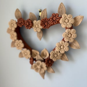 Embroidered Clay Plate: Oaxacan Filigree Wall Art