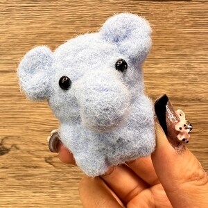 Handmade Gift Crochet Elephant Amigurumi Plushie Cute Birthday Gift for Friend Home Decor Unique Keychain Bag Charm Personalized Gift Animal