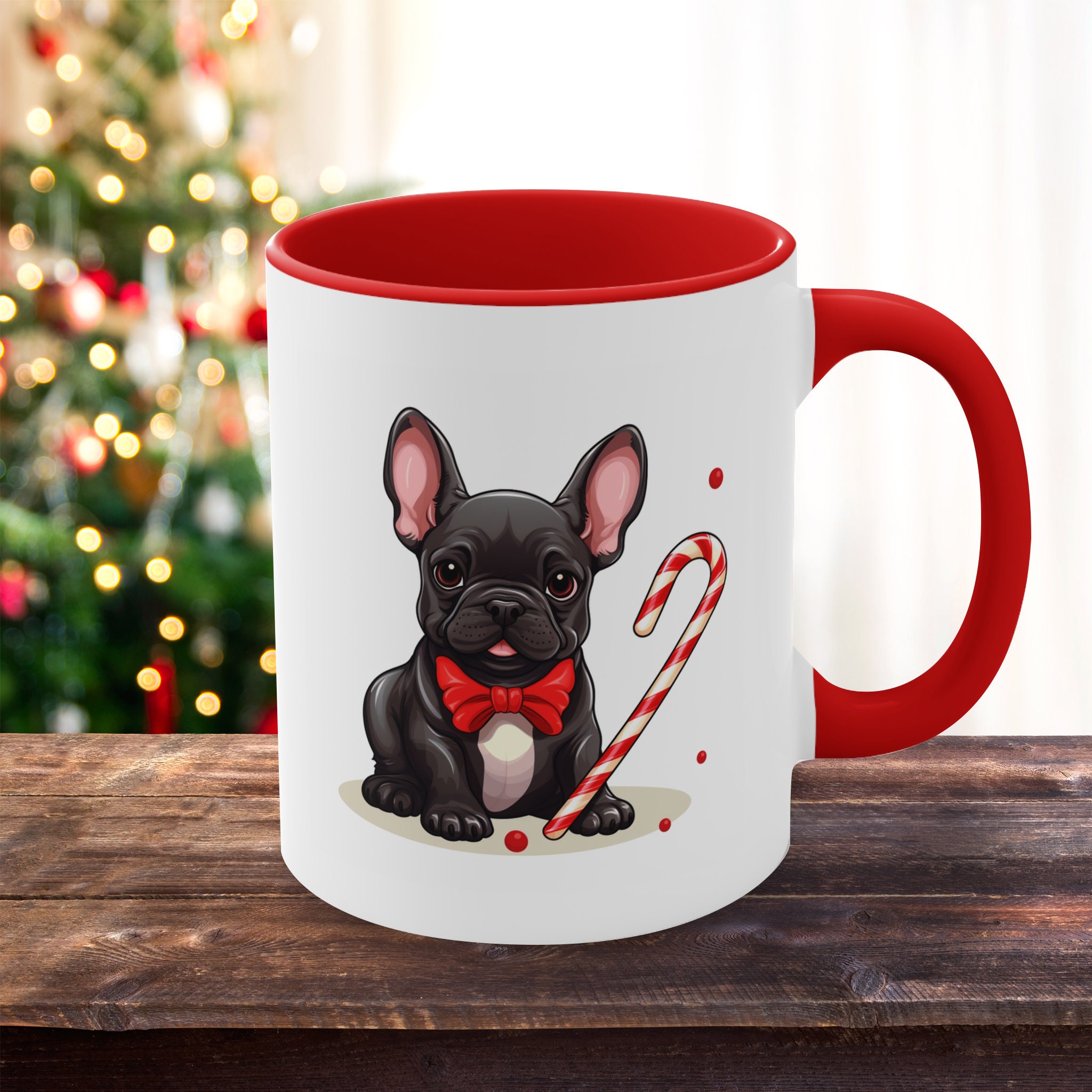 Christmas Mug Wrap, Candy Cane Mug Design, Sweet (2332117)
