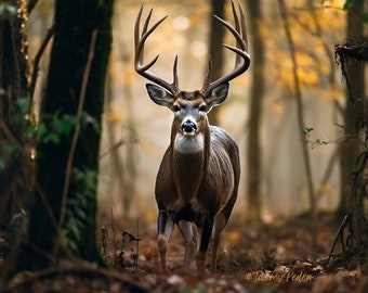 Whitetail Buck Deer Printable Art