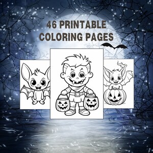 46 pagine da colorare di Halloween per bambini