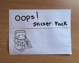 Oops Sticker Pack (x10 Aufkleber!)