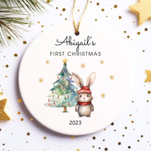 Baby's first Christmas ornament | Personalized Christmas gift | Ornament for baby | 2023 Christmas keepsake | Christmas gift for baby