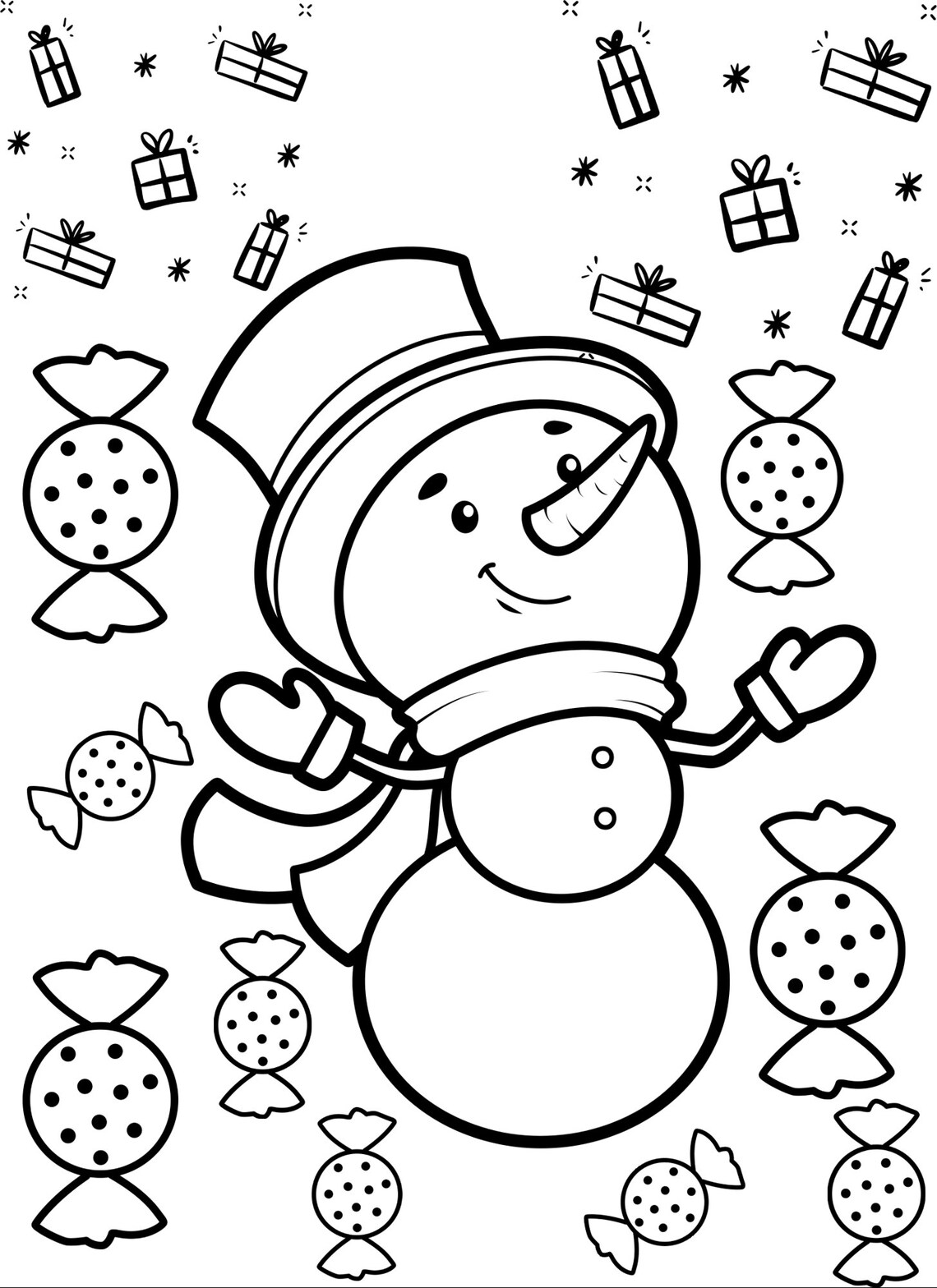 christmas-coloring-pages-5-pages-etsy