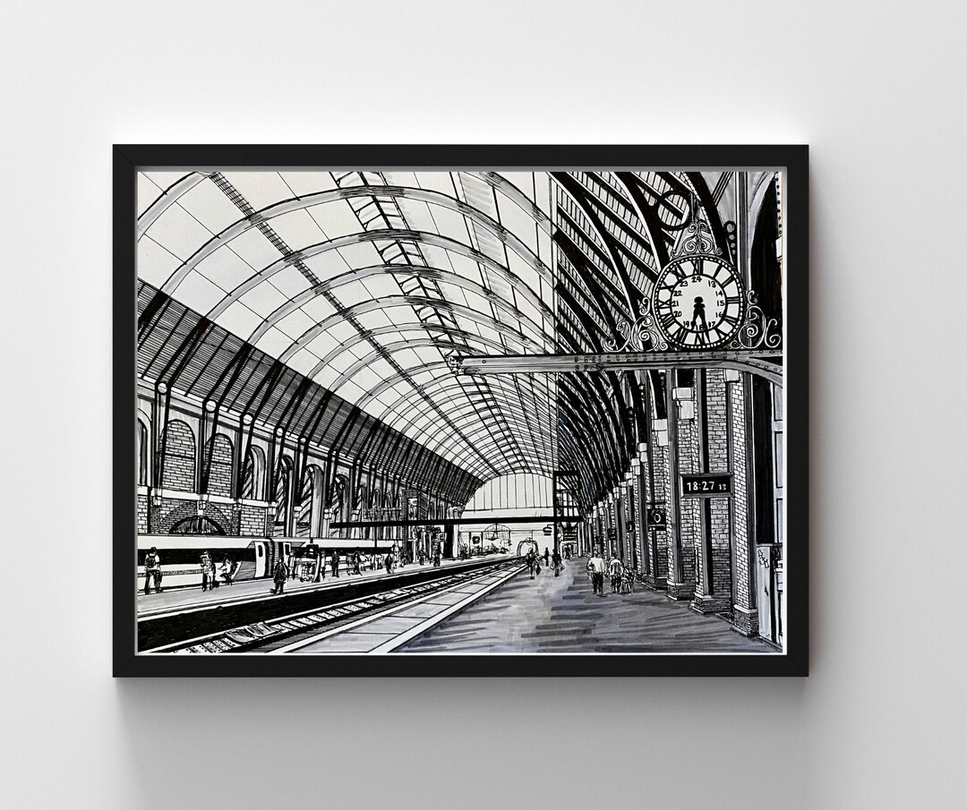 King's Cross Station, London - Etsy