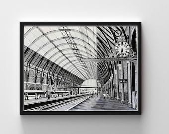 King's Cross Station London - Etsy