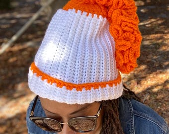 Handmade Beautiful Ruffle Custom Color Crochet Hat and  display picture 2