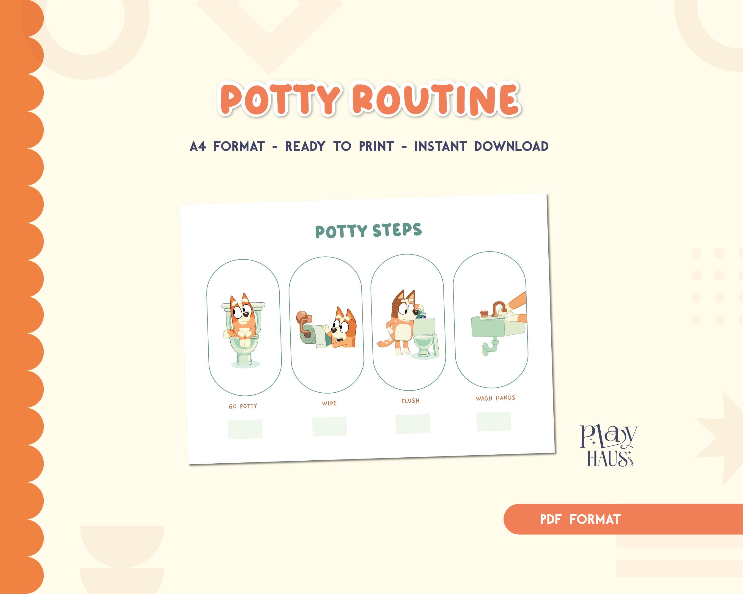 Bluey Potty Training, Bluey Bathroom, Design to Help Encourage Your