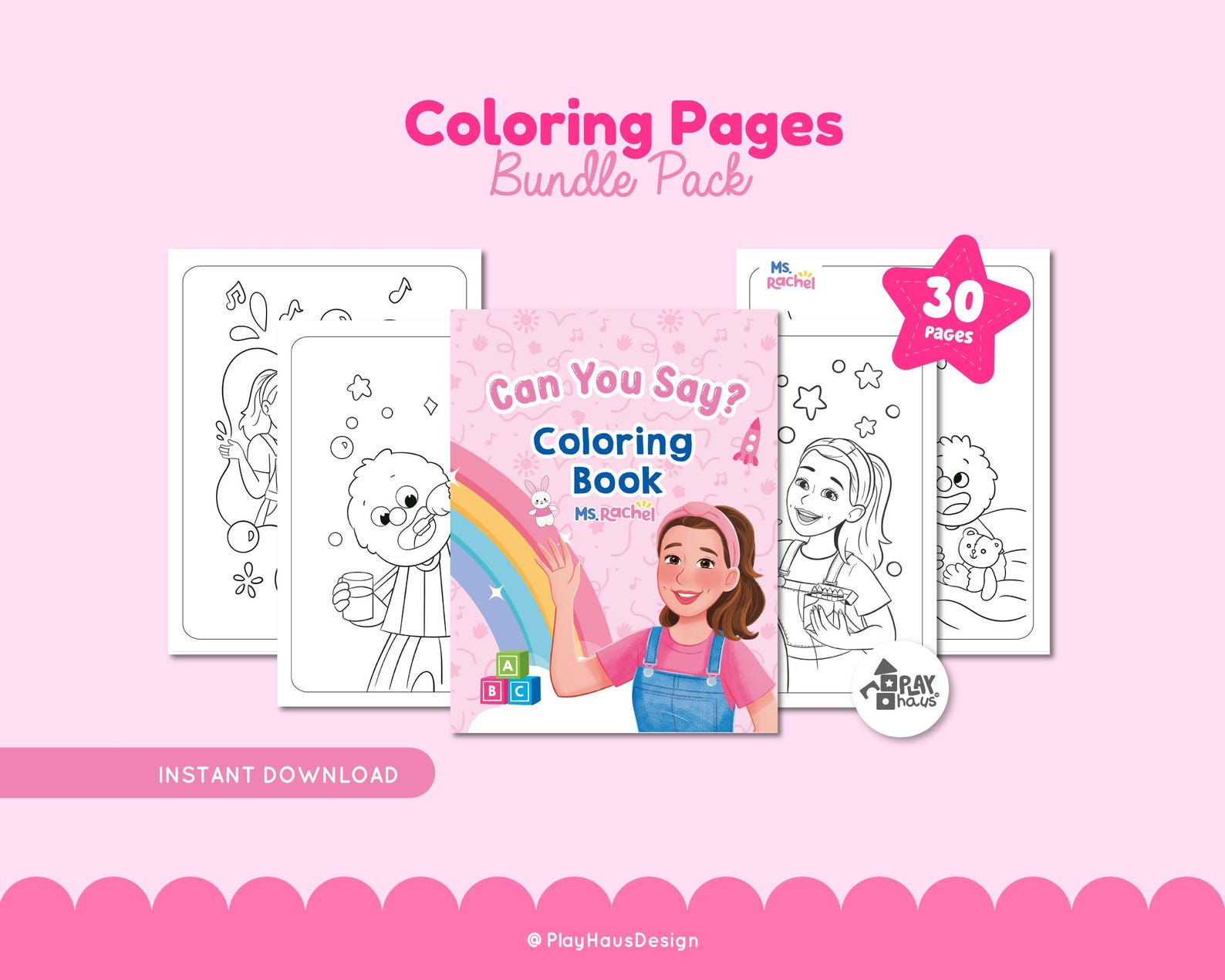 Ms Rachele Coloring Pages Ms Rachel Coloring Pages, 30 Kids Coloring Sheets, Party Activity, Kids ...