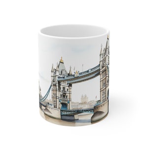 London Bridge Mug - coffee mug - hot chocolate - tea mug - 11 oz. - microwave and dishwasher safe